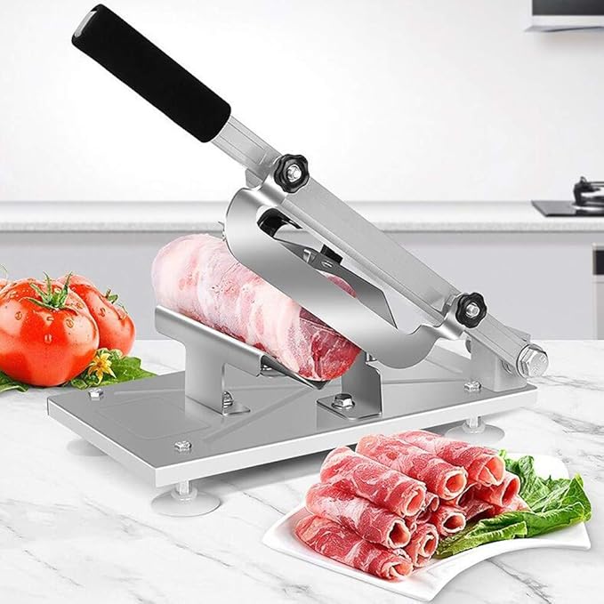 Household Stainless Steel Meat Slicer, Manual Food Meat Slicer, Frozen Meat Cutter, Vegetable Slicer, Beef Mutton Sheet Slicing Machine