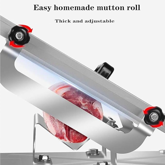 Household Stainless Steel Meat Slicer, Manual Food Meat Slicer, Frozen Meat Cutter, Vegetable Slicer, Beef Mutton Sheet Slicing Machine