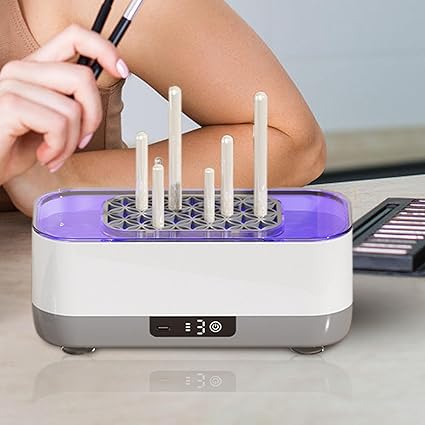 Ultrasonic Cleaner - Glasses Cleaner Machine | Jewellery Cleaner Machine for Cleaning Glasses Shaver Heads Jewelry Watches Dentures | 360° Degree Ultrasonic Cleaner with 3 Modes Household Cleaner