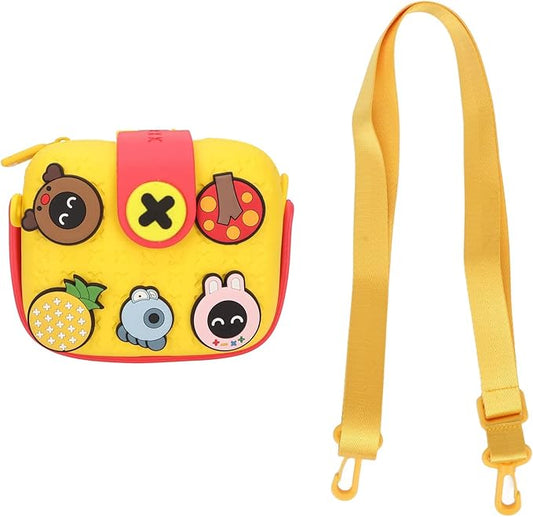 Little Girls Shoulder Bag, Cute Cross Body Bag for Kids -Yellow and Pink