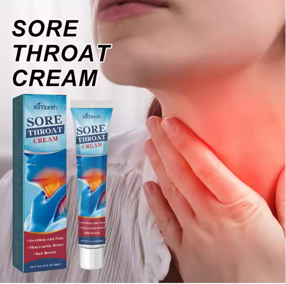 2Pcs Sore Throat Cream Portable Itchy Throat Relief Cream for Daily Life