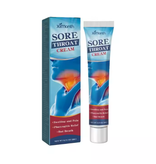 2Pcs Sore Throat Cream Portable Itchy Throat Relief Cream for Daily Life