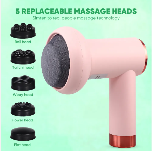 Handheld Cellulite Massager, USB Charging Body Slimming Massager 5 Massage Heads Body Sculpting Massager